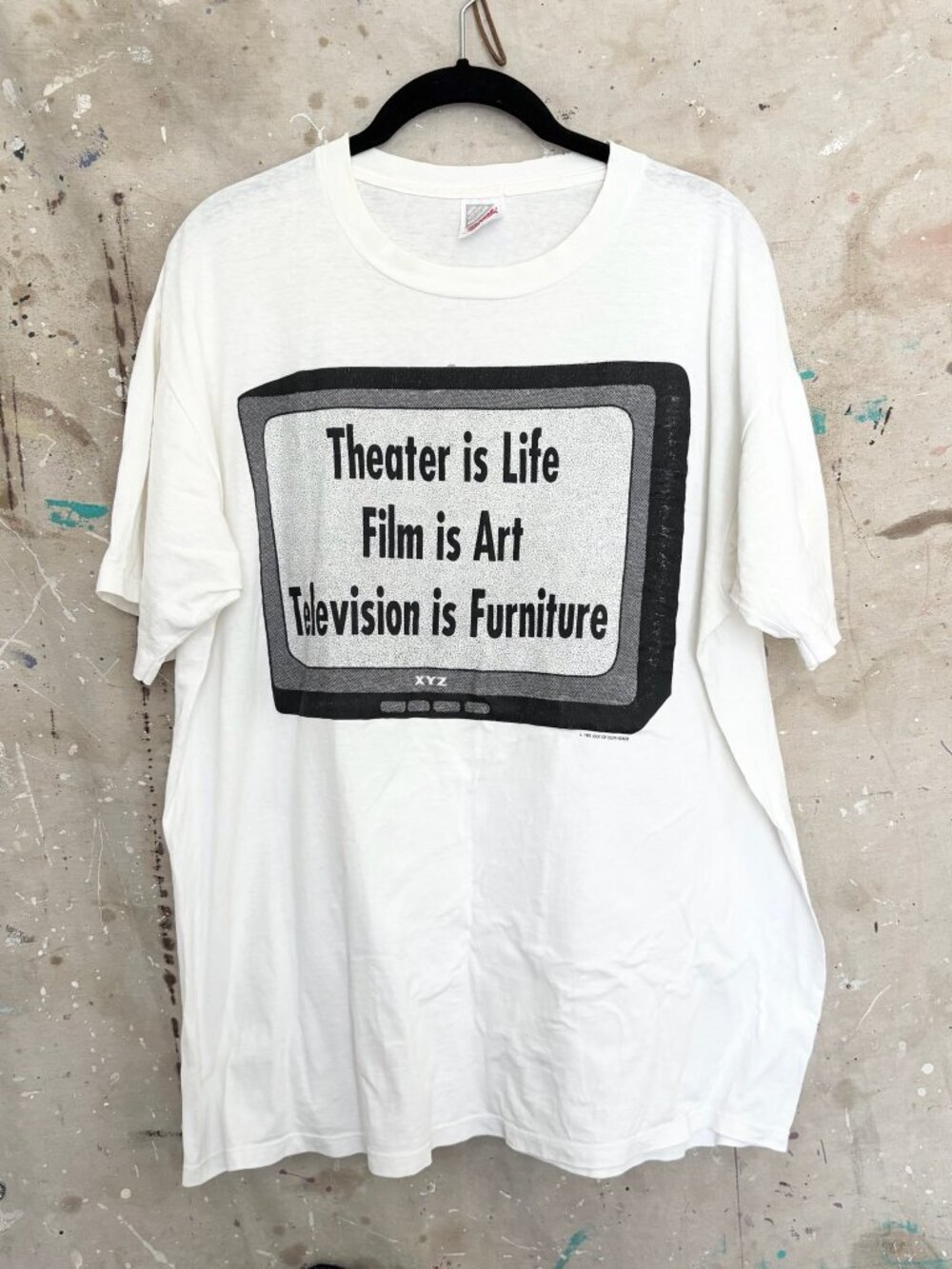 Vintage Theater Is Life Film Is Art Television Is Furniture Graphic T-Shirt